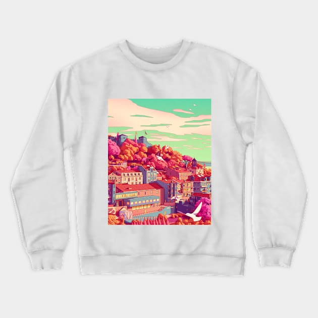 Lisbon Crewneck Sweatshirt by Camila Illustration